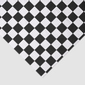 Papier Mousseline Carrés de tableau noir et blanc (Détail)