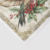 Papier Mousseline Carrés des colibris de Noël (Détail)