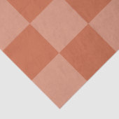 Papier Mousseline Carrés en terre cuite, vieux style imprimé (Détail)