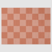 Papier Mousseline Carrés en terre cuite, vieux style imprimé (Recto)