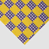 Papier Mousseline Carrés et points (Détail)