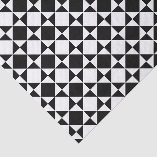 Papier Mousseline Carrés géométriques Abstraits funky Motif triangle (Détail)