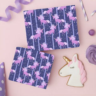 Papier Mousseline Carrousel de Unicorne - nuit