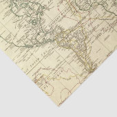 Papier Mousseline Carte 5 du monde (Détail)