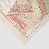 Papier Mousseline Carte agricole vintage de l'Alabama (1882) (Détail)