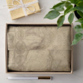 Papier Mousseline Carte antique (Cadeau)