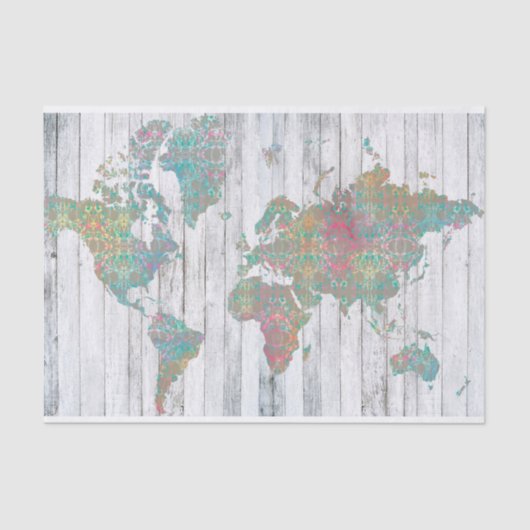 Papier Mousseline Carte Boho II (Recto)