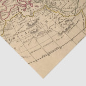 Papier Mousseline Carte classique du monde (Détail)