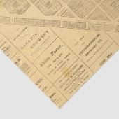 Papier Mousseline Carte d'affaires de San Francisco (Détail)