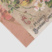 Papier Mousseline Carte d'anniversaire vintage (Détail)
