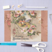 Papier Mousseline Carte d'anniversaire vintage (Artisanat)