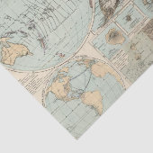 Papier Mousseline Carte d'atlas de DES Erdinnern de Thatigkeit (Détail)