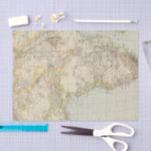 Papier Mousseline Carte d'atlas de l'Afrique (Artisanat)