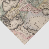 Papier Mousseline Carte d'atlas de l'Asie (Détail)