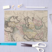 Papier Mousseline Carte d'atlas de l'Asie (Artisanat)
