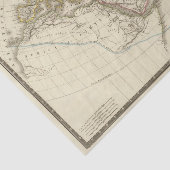 Papier Mousseline Carte d'atlas de Paris (Détail)
