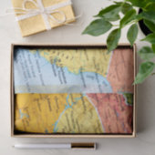 Papier Mousseline Carte de Caroline du Sud (Cadeau)