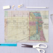 Papier Mousseline Carte de Chicago (Artisanat)