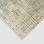 Papier Mousseline Carte de Chicago (Détail)