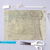 Papier Mousseline Carte de Chicago (Artisanat)
