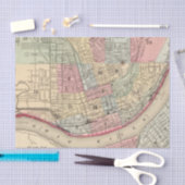 Papier Mousseline Carte de Cincinnati par Mitchell (Artisanat)