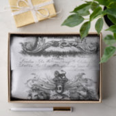 Papier Mousseline Carte de commerce du 18e siècle (Cadeau)