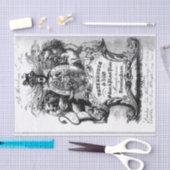 Papier Mousseline Carte de commerce du 18e siècle (Artisanat)