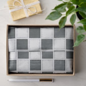 Papier Mousseline Carte de contrôle - Découpage noir et blanc (Cadeau)