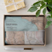 Papier Mousseline Carte de la Californie 2 (Cadeau)