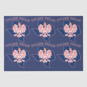 Papier Mousseline Carte de l'aigle texan polonais