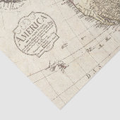 Papier Mousseline Carte de l'Amérique vintage (Détail)