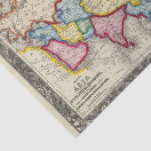 Papier Mousseline Carte de l'Asie (Détail)