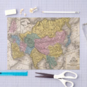Papier Mousseline Carte de l'Asie (Artisanat)
