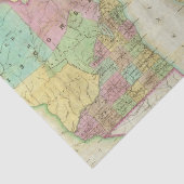 Papier Mousseline Carte de l'état du Michigan (Détail)