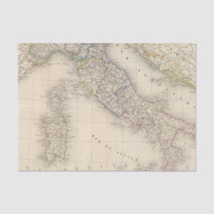 Papier Mousseline Carte de l'Italie