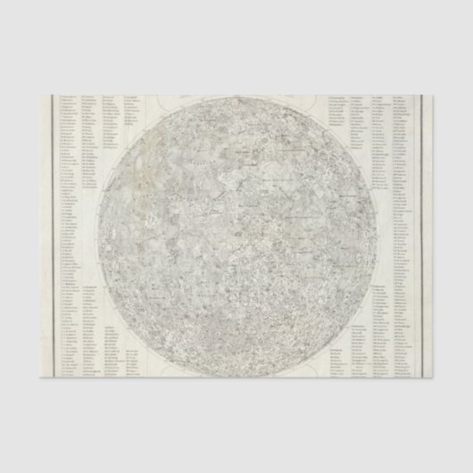 Papier Mousseline Carte de lune (Recto)