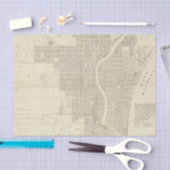 Papier Mousseline Carte de Milwaukee (Artisanat)