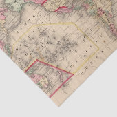 Papier Mousseline Carte de proj de Mercator du monde par Mitchell (Détail)