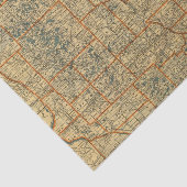 Papier Mousseline Carte de route du Minnesota (Détail)