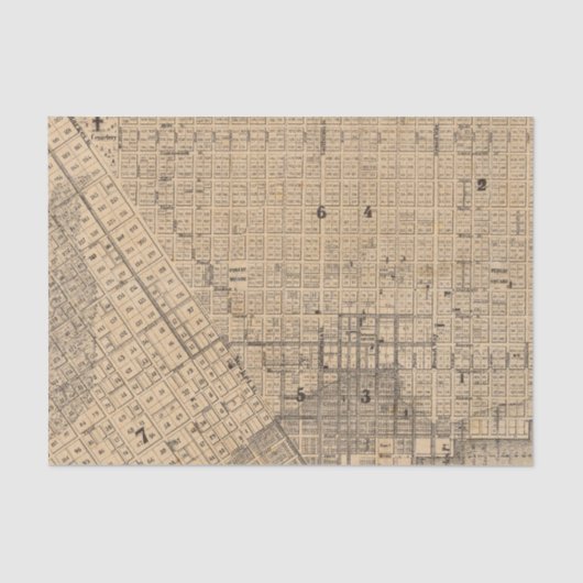 Papier Mousseline Carte de San Francisco (Recto)