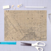Papier Mousseline Carte de San Francisco (Artisanat)
