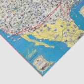 Papier Mousseline Carte de système d'American Airlines (Détail)