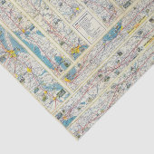 Papier Mousseline Carte de système d'American Airlines de verso (Détail)