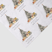 Papier Mousseline Carte de vacances moderne Sketchy Christmas Tree C (Détail)