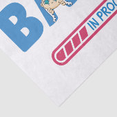 Papier Mousseline Carte de visite bébé en cours (Détail)