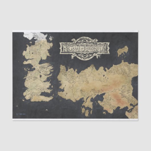 Papier Mousseline Carte de Westeros (Recto)