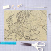 Papier Mousseline Carte d'ensemble de l'Europe (Artisanat)