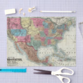 Papier Mousseline Carte des Etats-Unis, Canada, Mexique (Artisanat)