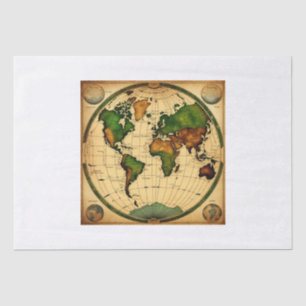 Papier Mousseline Carte d'Ethérée : Un monde Imaginaire de contin my