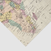 Papier Mousseline Carte d'hémisphère oriental (Détail)